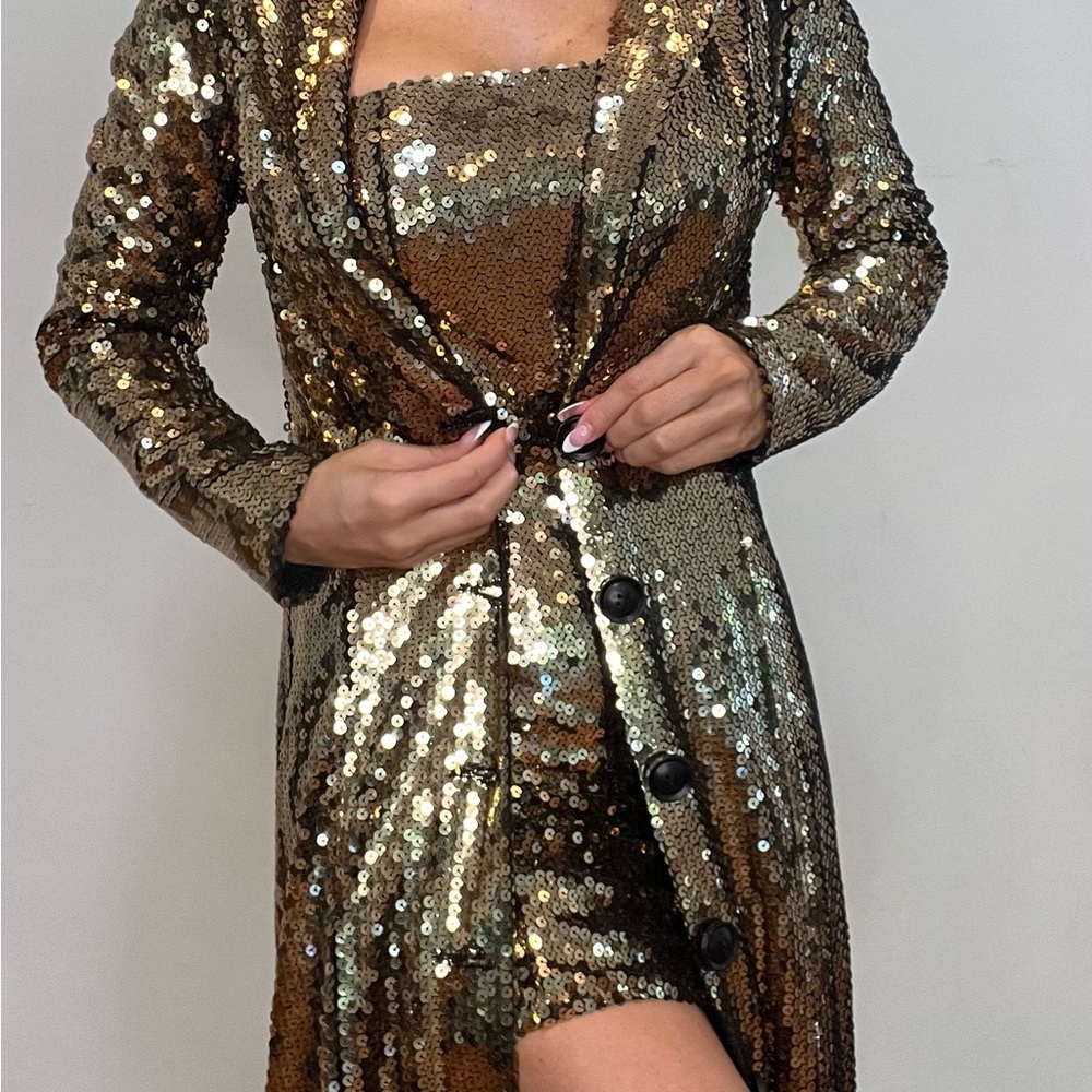 Sequin Gold Dress